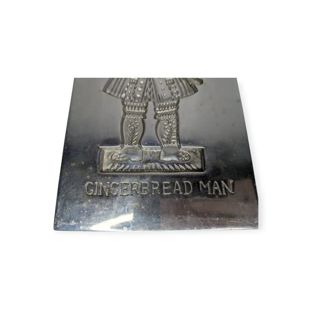 Vintage Pewter Williamsburg VA Gingerbread Man Soldier Mold CW 24-20 11.25